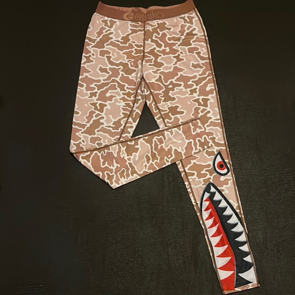 Ethika Tan Camouflage Shark Leggings